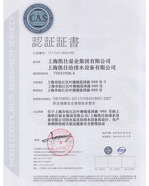 ISO18001职业健康管理体系中文版