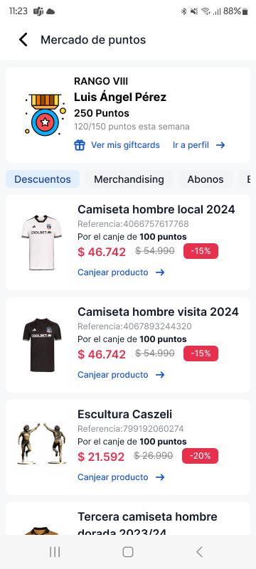 Mercado de puntos